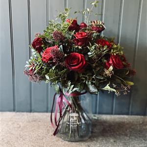 Stunning Red Rose Vase