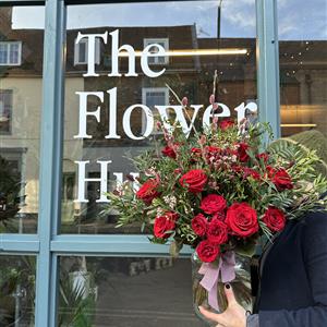 Stunning Red Rose Vase