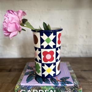Textile Print Vase