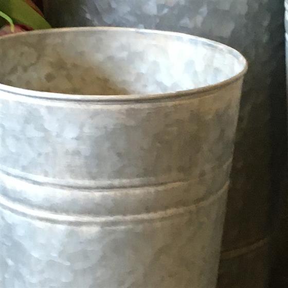 Zinc Industrial Flower Buckets